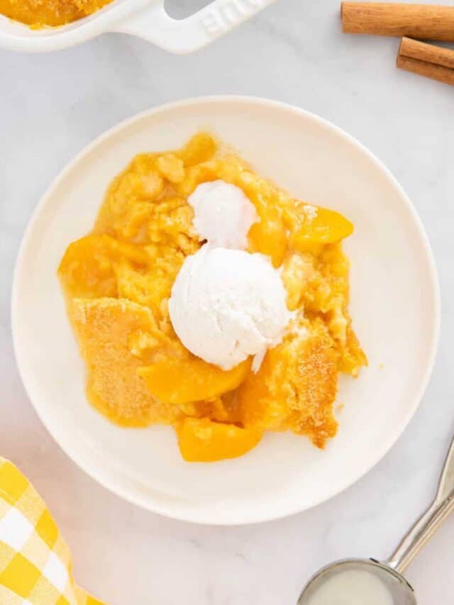 Peach Cobbler With Cake Mix Story
