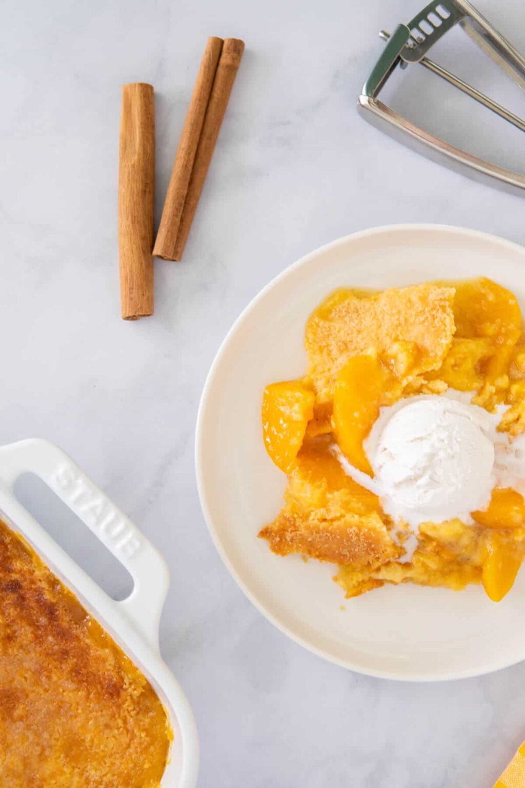 How To Make Peach Cobbler With Cake Mix Salt & Spoon