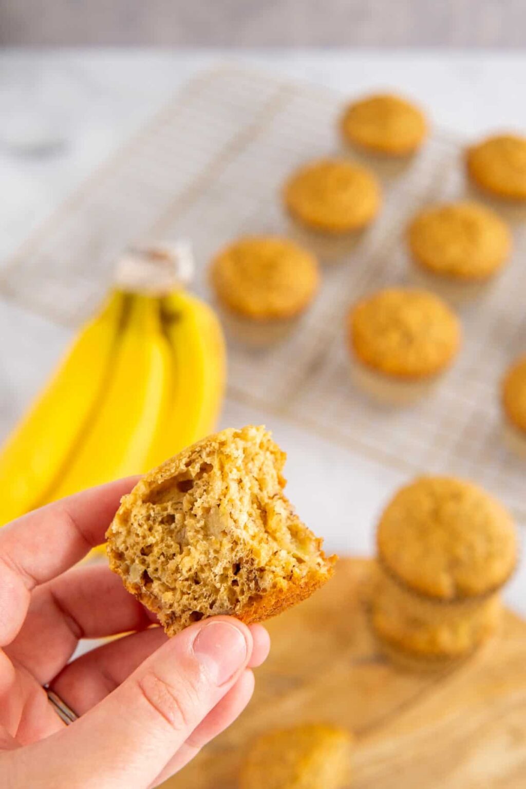 4 Ingredient Banana Bread Muffins - Salt & Spoon