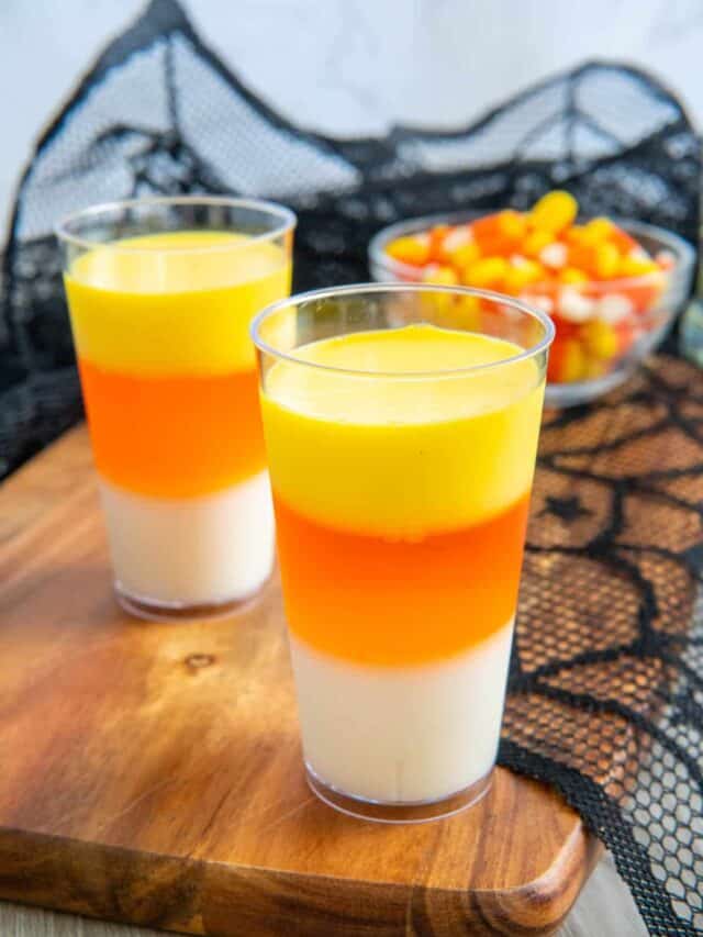 Halloween Candy Corn Jello Shots Story