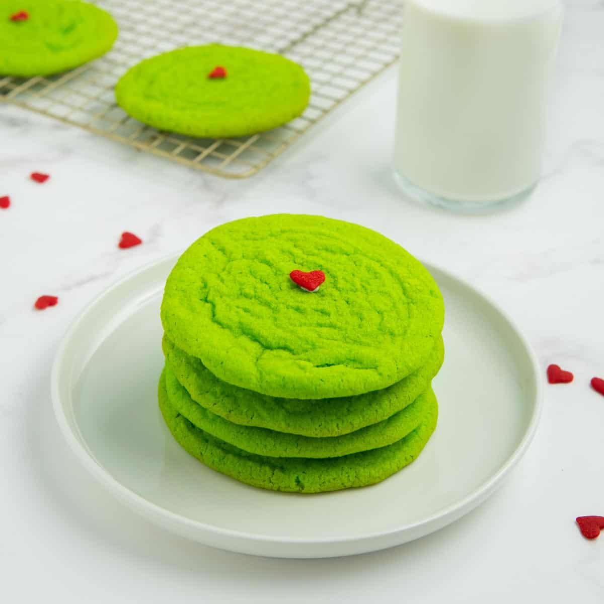 Green Grinch Cookies - Sweets by Elise