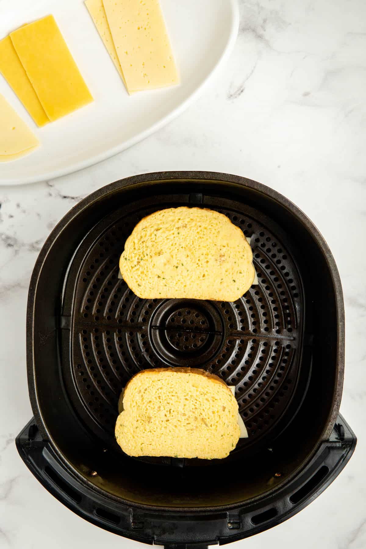 Air Fryer Toasted Sandwich - Salt & Spoon