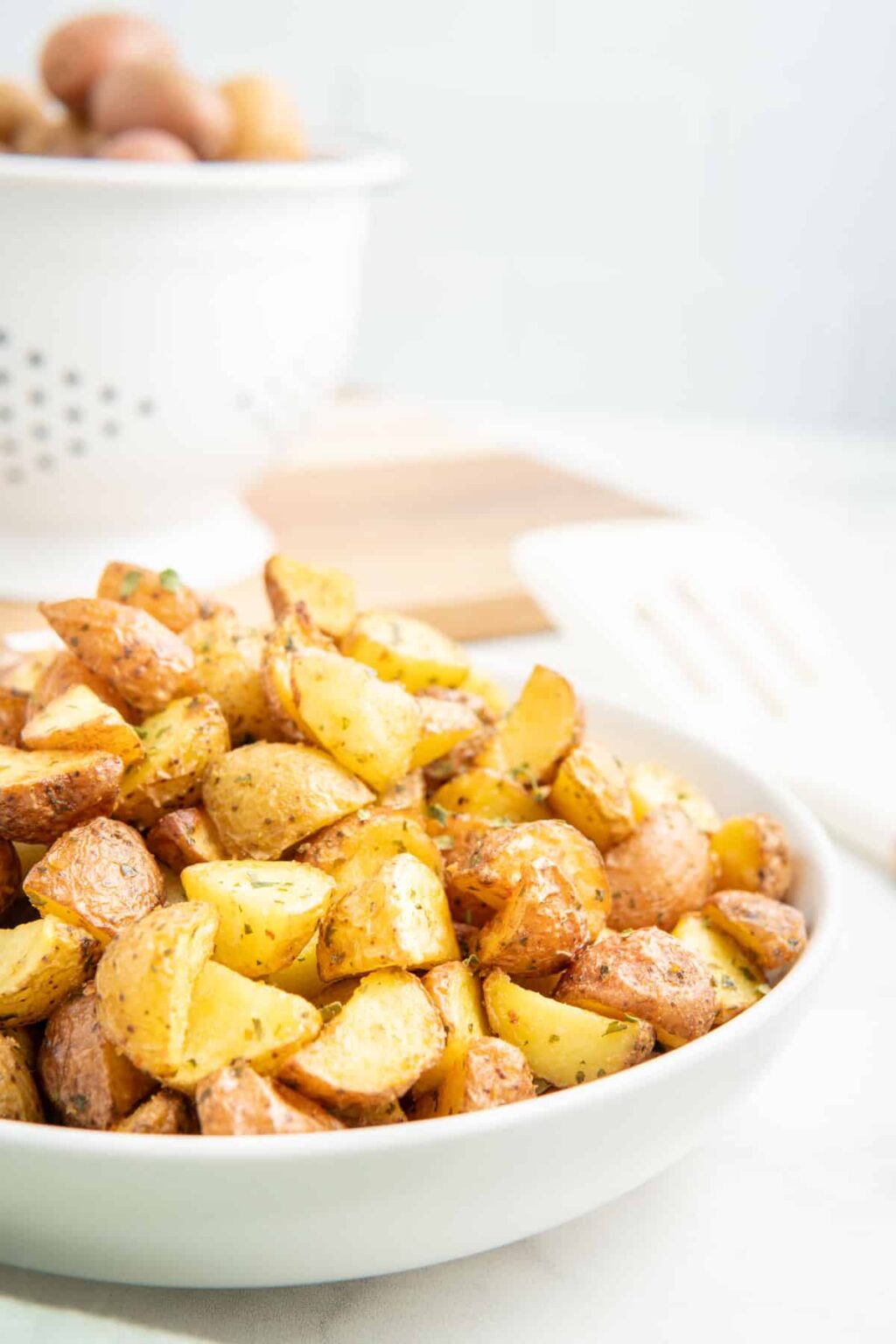 Air Fryer Diced Potatoes Salt & Spoon