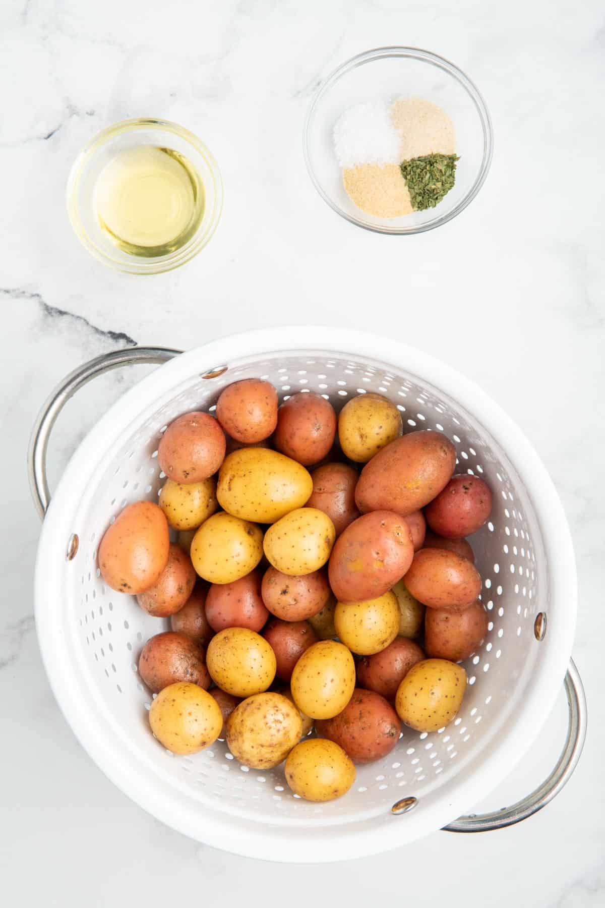 Air Fryer Diced Potatoes Salt & Spoon