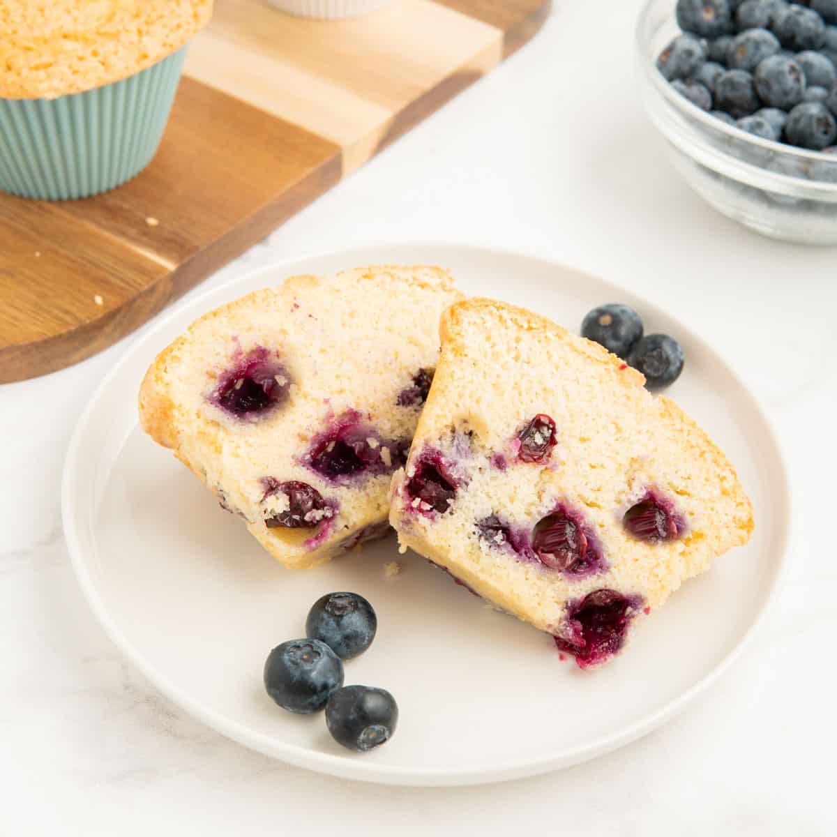 Blueberry Muffin Cake (small batch) | The English Kitchen