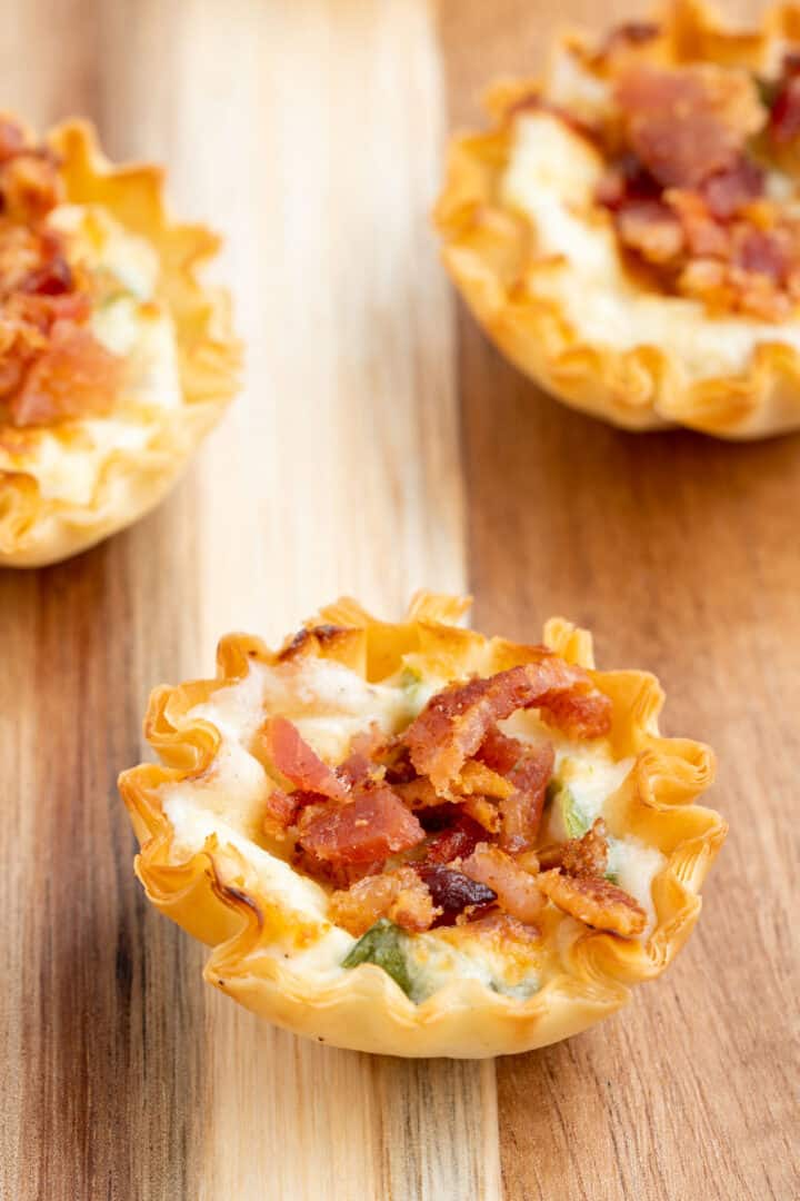 Bacon And Cheese Phyllo Cups - Salt & Spoon