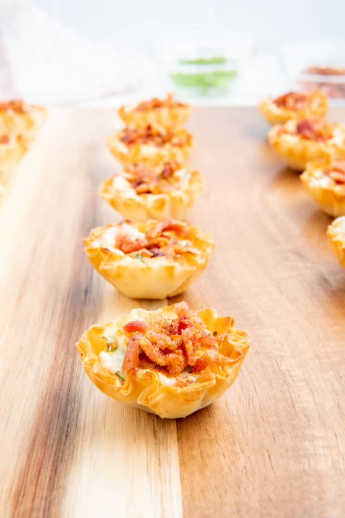 Bacon And Cheese Phyllo Cups Salt & Spoon