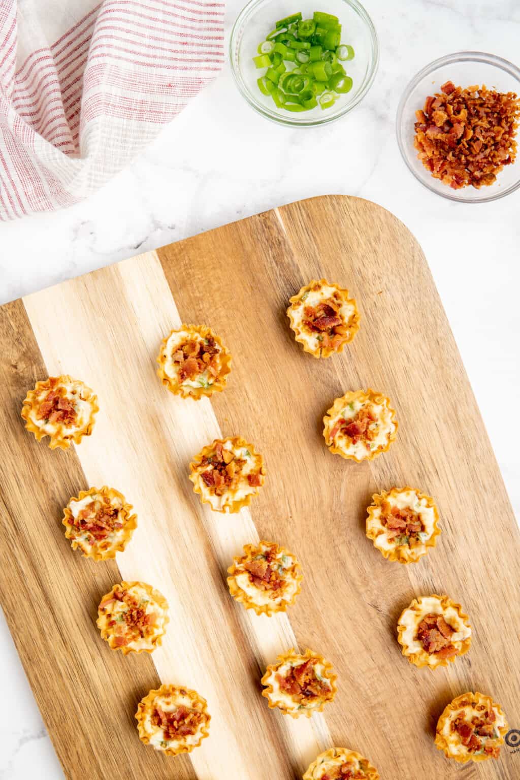 Bacon And Cheese Phyllo Cups - Salt & Spoon