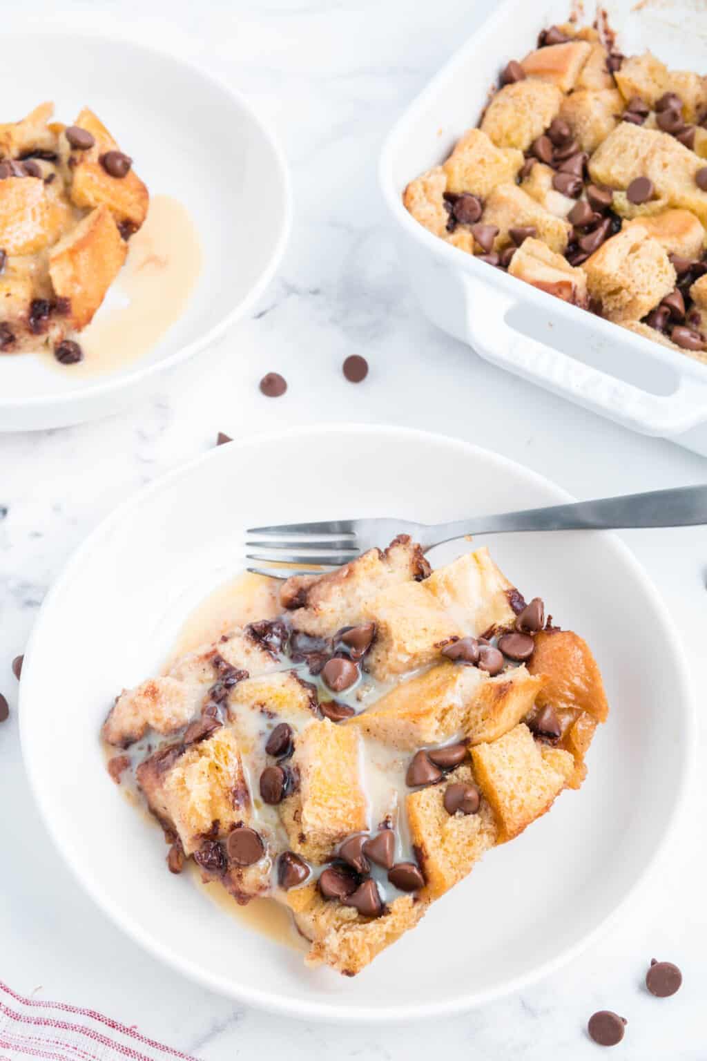 Chocolate Chip Bread Pudding - Salt & Spoon