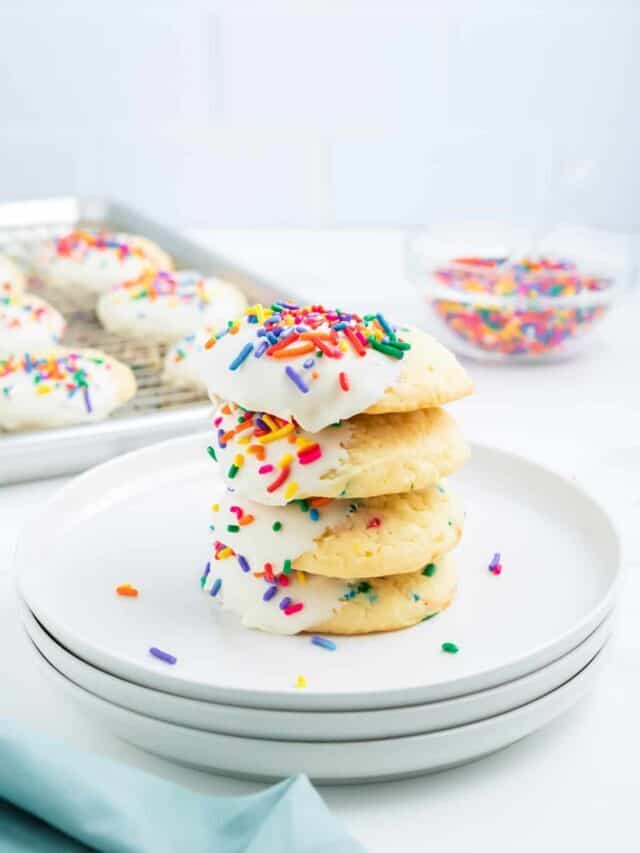 Funfetti Cake Mix Cookies With Frosting Story