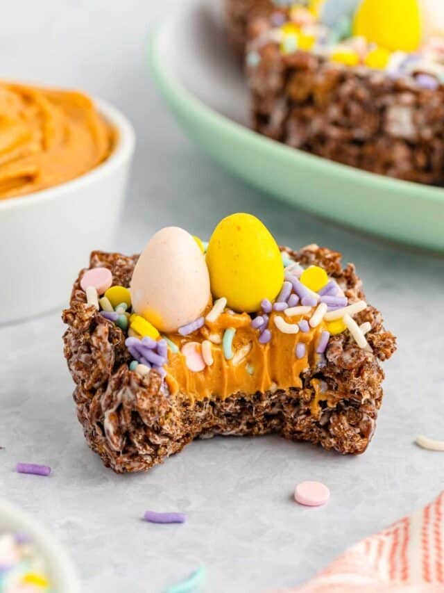 Peanut Butter Chocolate Easter Nests Story