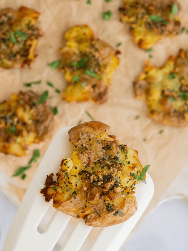 Air Fryer Smashed Potatoes Story