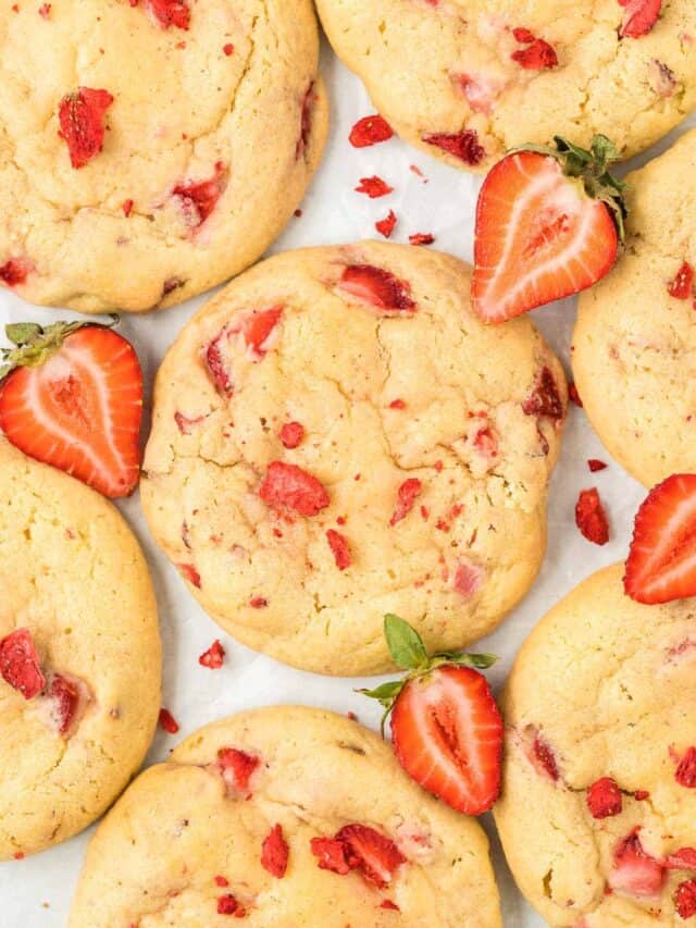 Delectable Strawberry Cheesecake Cookies Story